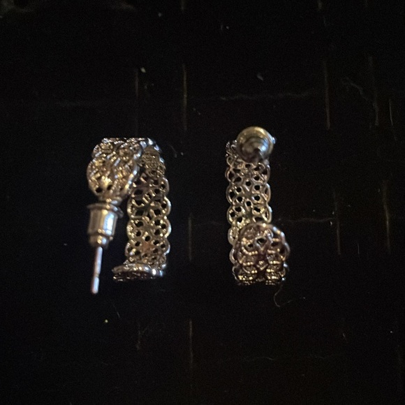 Silver small hoops non tarnish - Picture 3 of 3